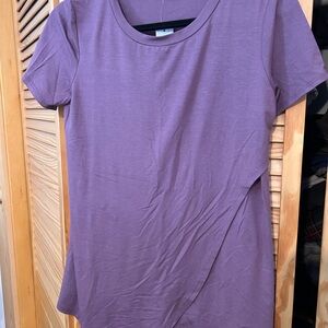 Women's Purple Short Sleeve Top